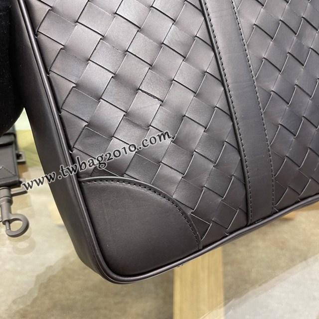 Bottega veneta高端男包 98083 寶緹嘉原單胎牛皮男包 BV經典款編織男士手提公事包  gxz1191